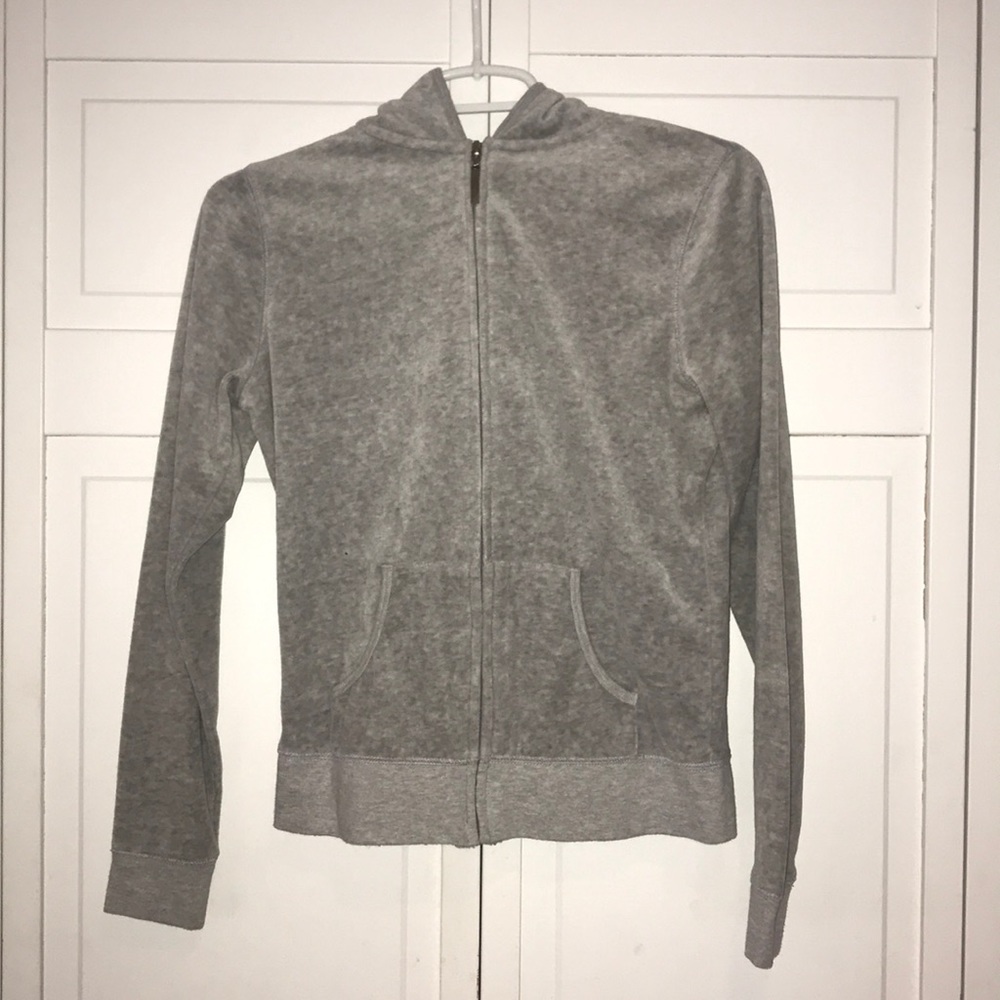 Grey sweatsuit jacket